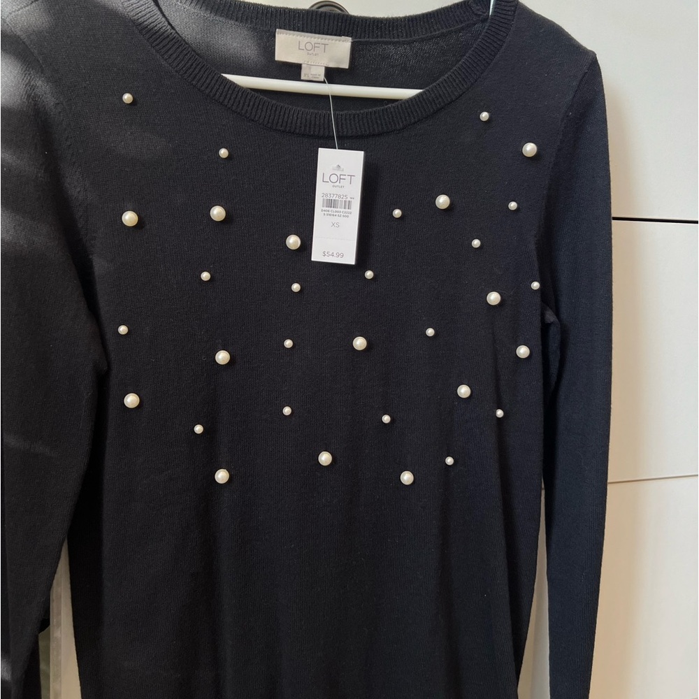 Black Pearled Sweater